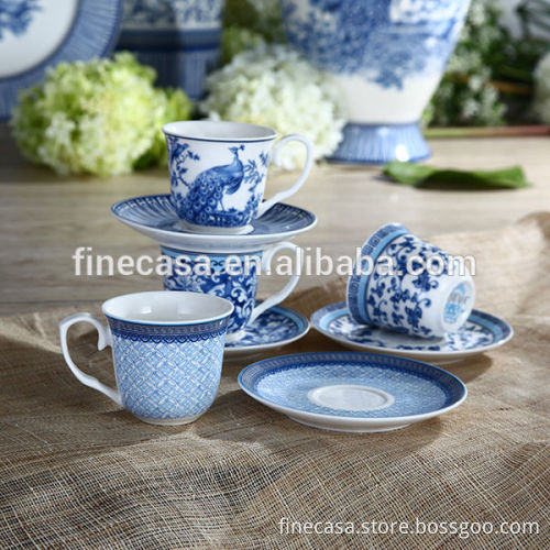 100CC Elegant Ceramic Coffee Cup and Saucer